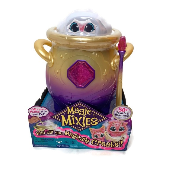 Magic Mixies Magical Misting Cauldron Interactive Plush Toy and 50+ Sounds & Re